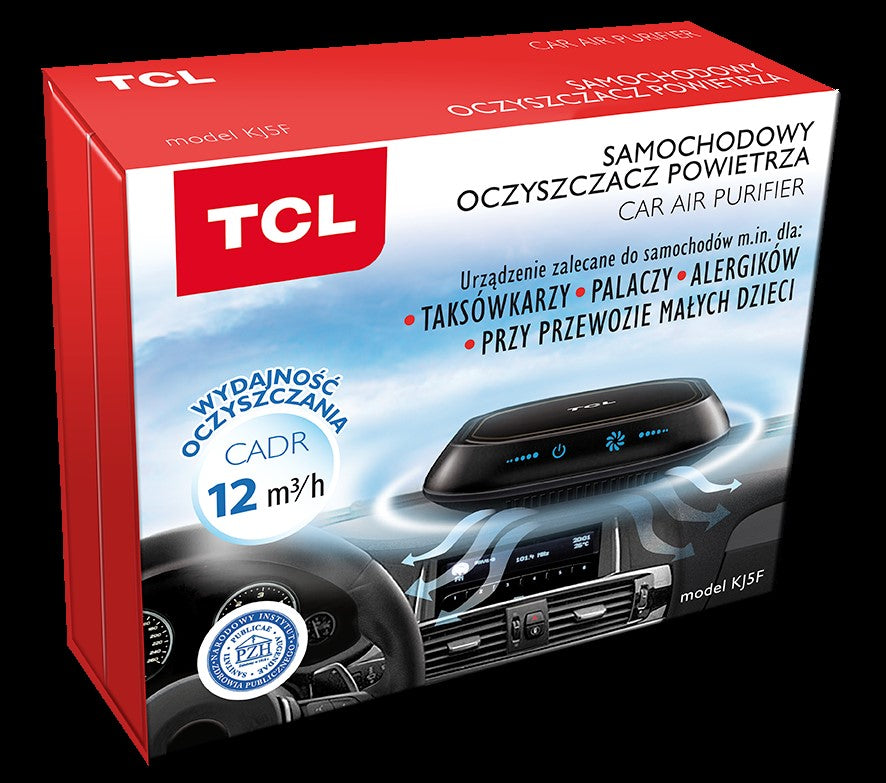 Car purifier TCL KJ5F HEPA ionization Maximum room size 12 m²