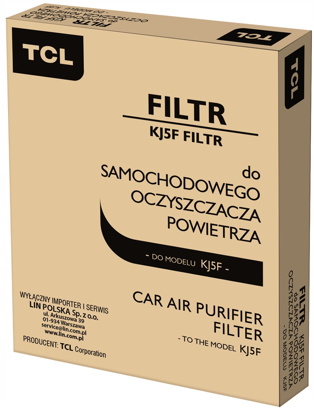 Car purifier TCL KJ5F HEPA ionization Product height 4.5 cm