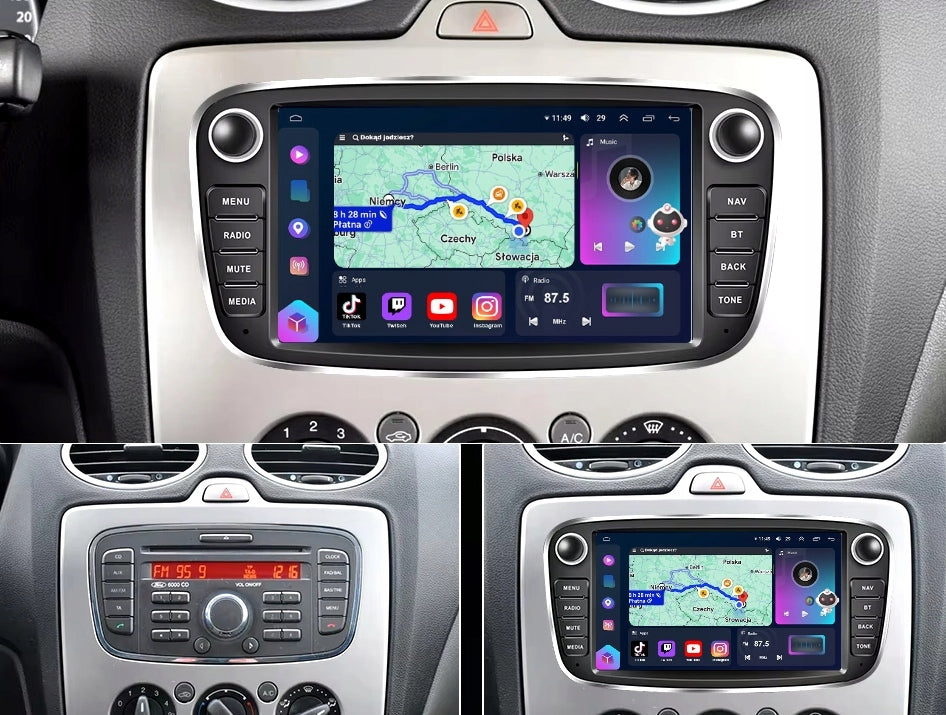 Car radio FORD MONDEO MK4 FOCUS MK2 MK3 GALAXY CarPlay Android 6GB Packaging status original