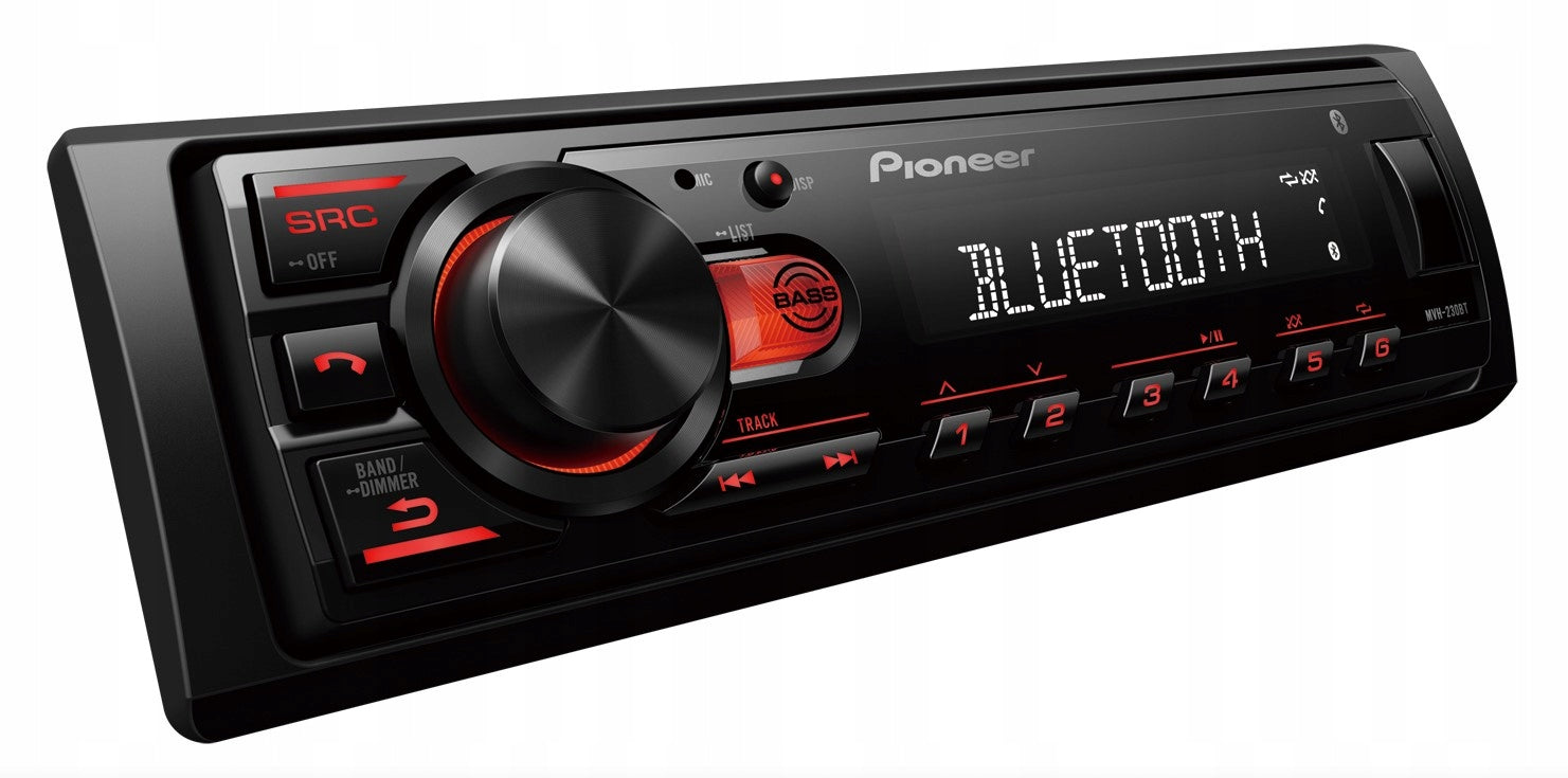 Car radio MP3 FLAC USB Bluetooth - Pioneer MVH-230 by DSX-A410BT
