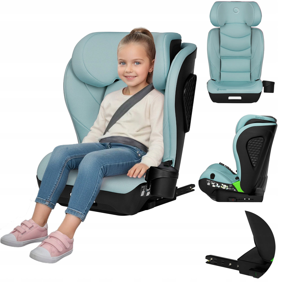Car seat 15-36 ISOFIX i-Size adjustable 100-150 cm LIONELO NEAL