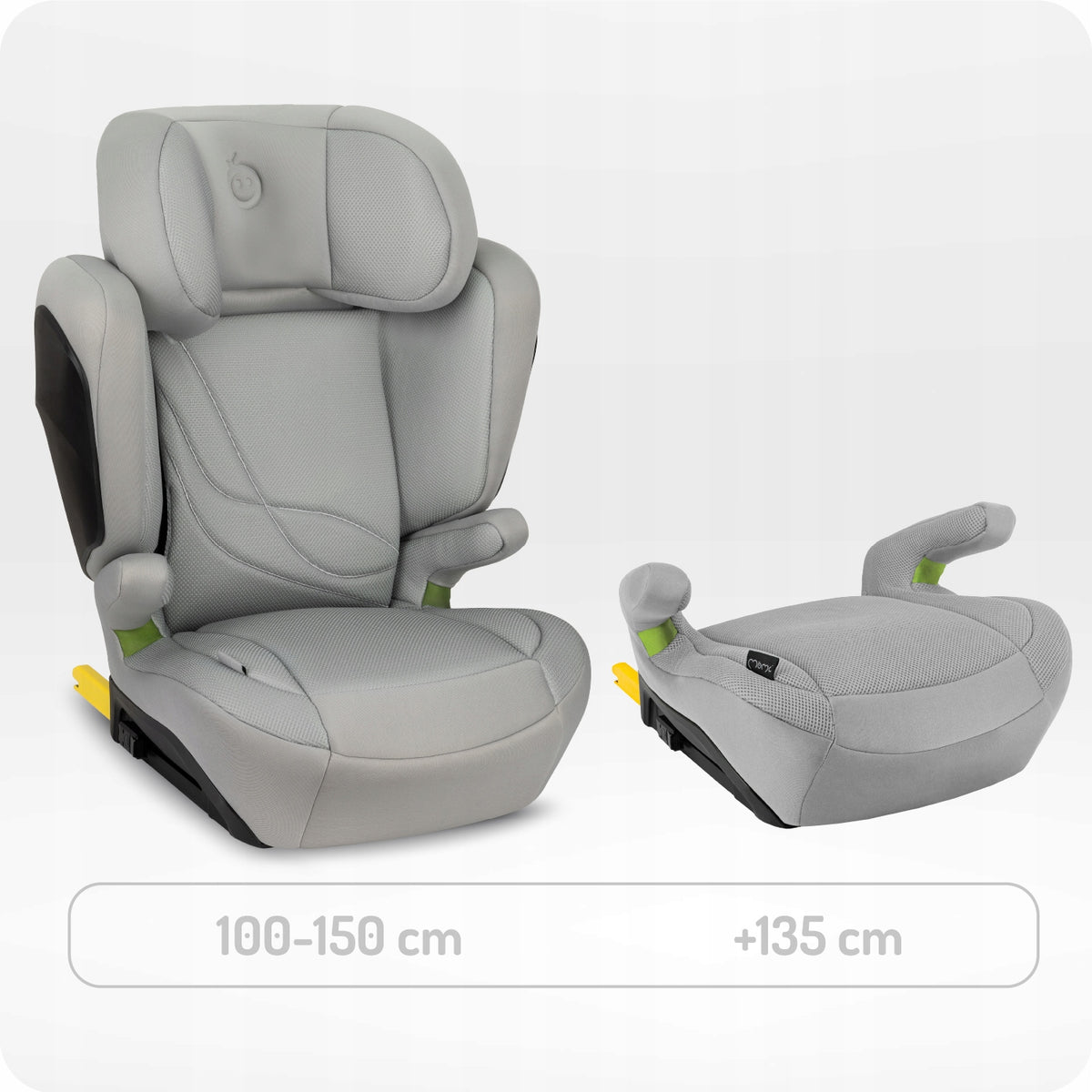 Car seat 15-36 kg (100-150 cm) MoMi MEI grey - i-Size ISOFIX Packaging status original