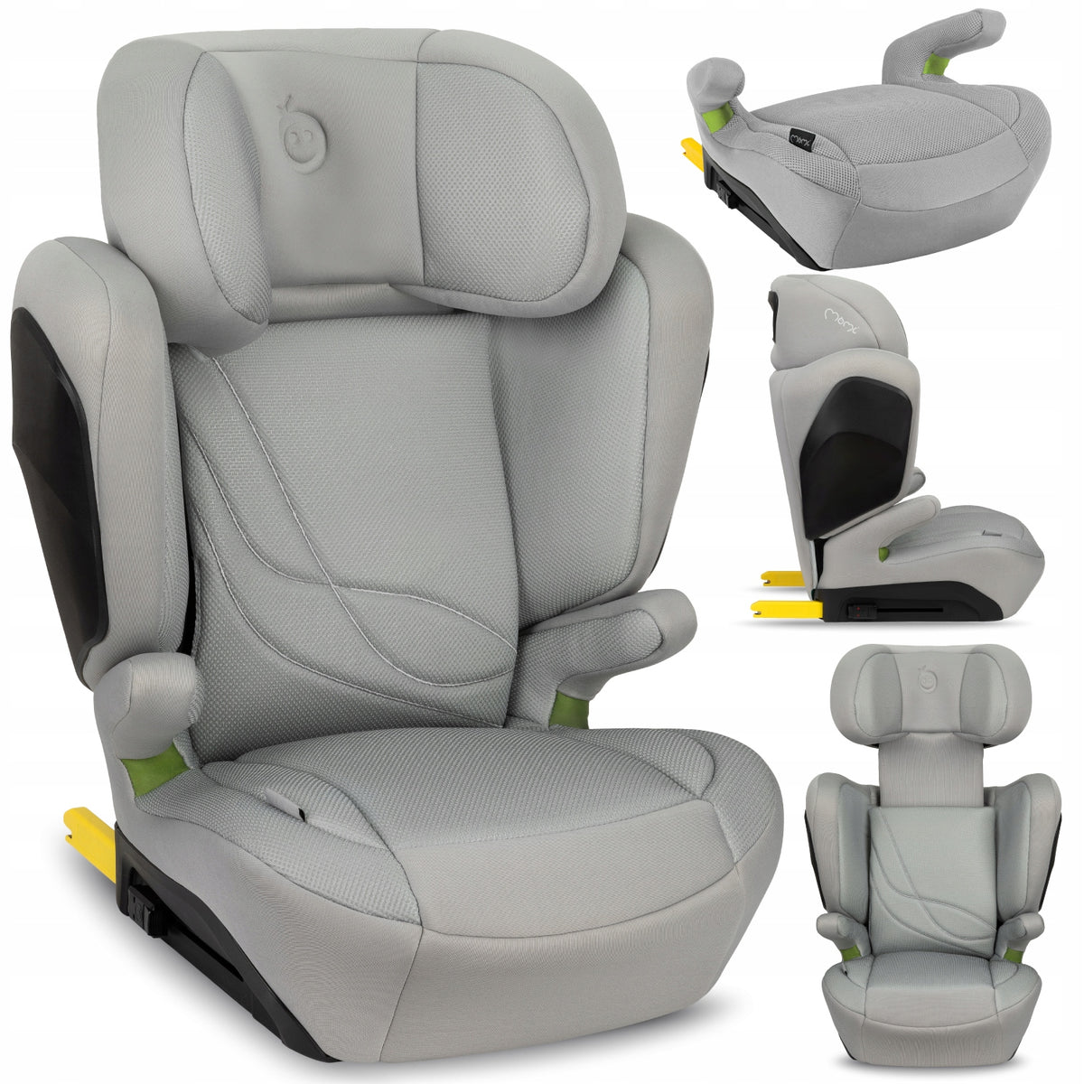 Car seat 15-36 kg (100-150 cm) MoMi MEI grey - i-Size ISOFIX