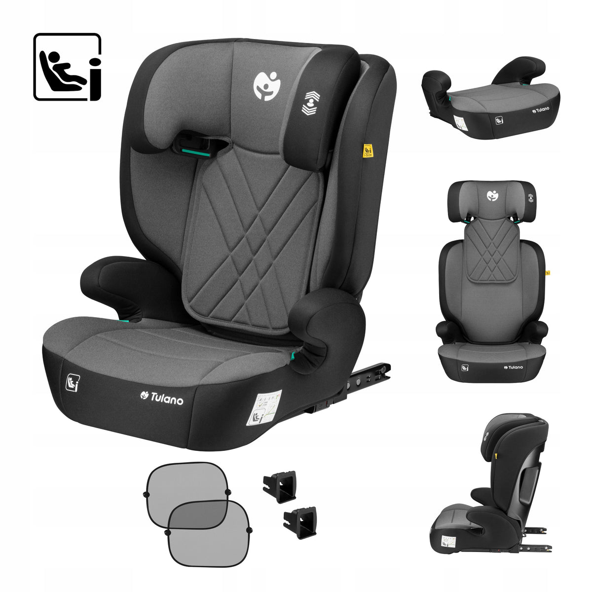 Car seat 15-36kg isofix TULANO i-Size 100-150cm