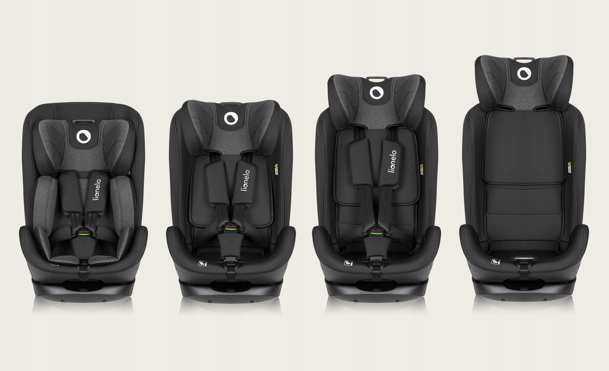 Car seat 9-36 kg ISOFIX WIDE SEAT Lionelo Harper i-Size Manufacturer code LO-HARPER I-SIZE BLACK CARBON GREY