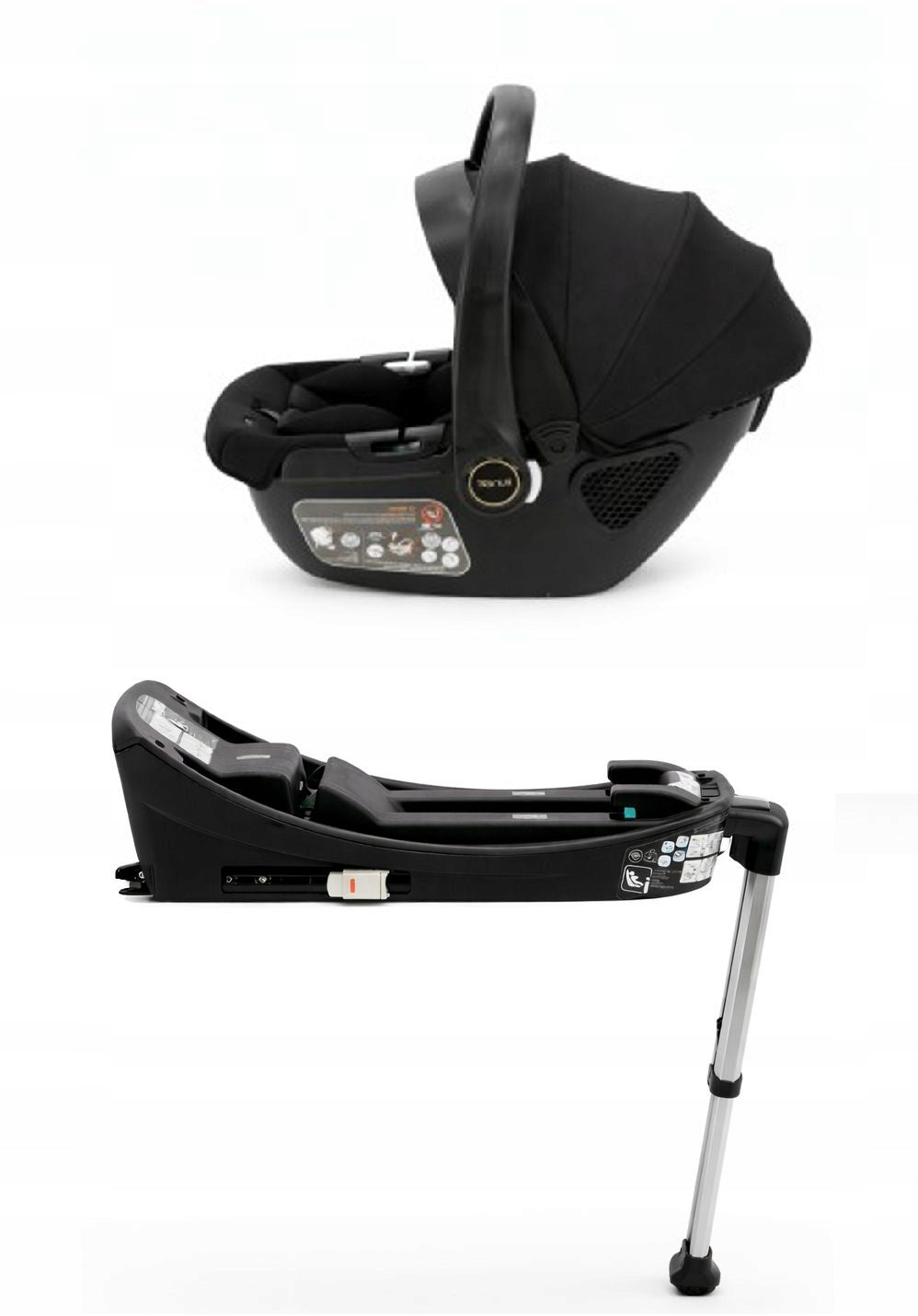 Car seat Carrier Kunert 0-13kg for trolley + ISOFIX base i-Size Manufacturer code 30007