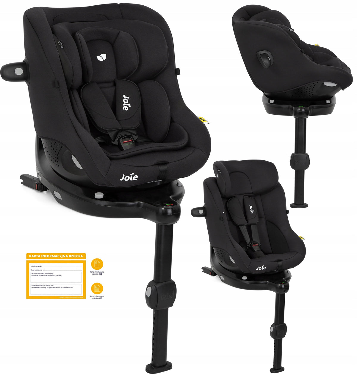 Car seat Joie I-PIVOT i-Size 40-105 cm black Shale