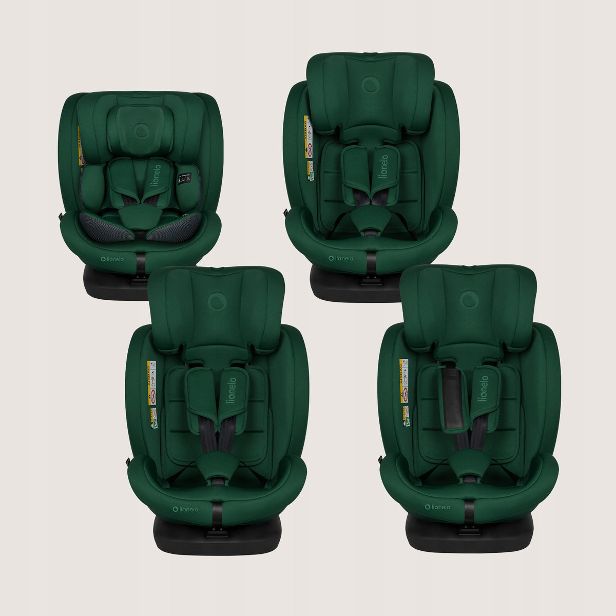 Car seat ROTARY isofix40-150cm tall Lionelo BASTIAAN I-SIZE Manufacturer code LO-BASTIAAN I-SIZE GREEN FOREST
