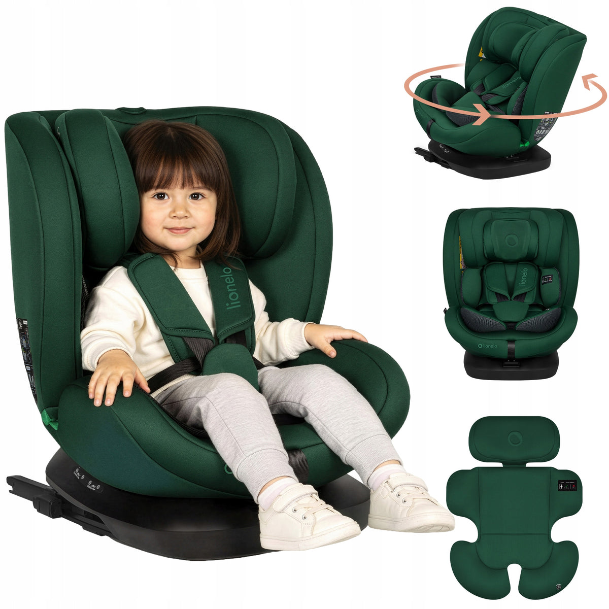 Car seat ROTARY isofix40-150cm tall Lionelo BASTIAAN I-SIZE