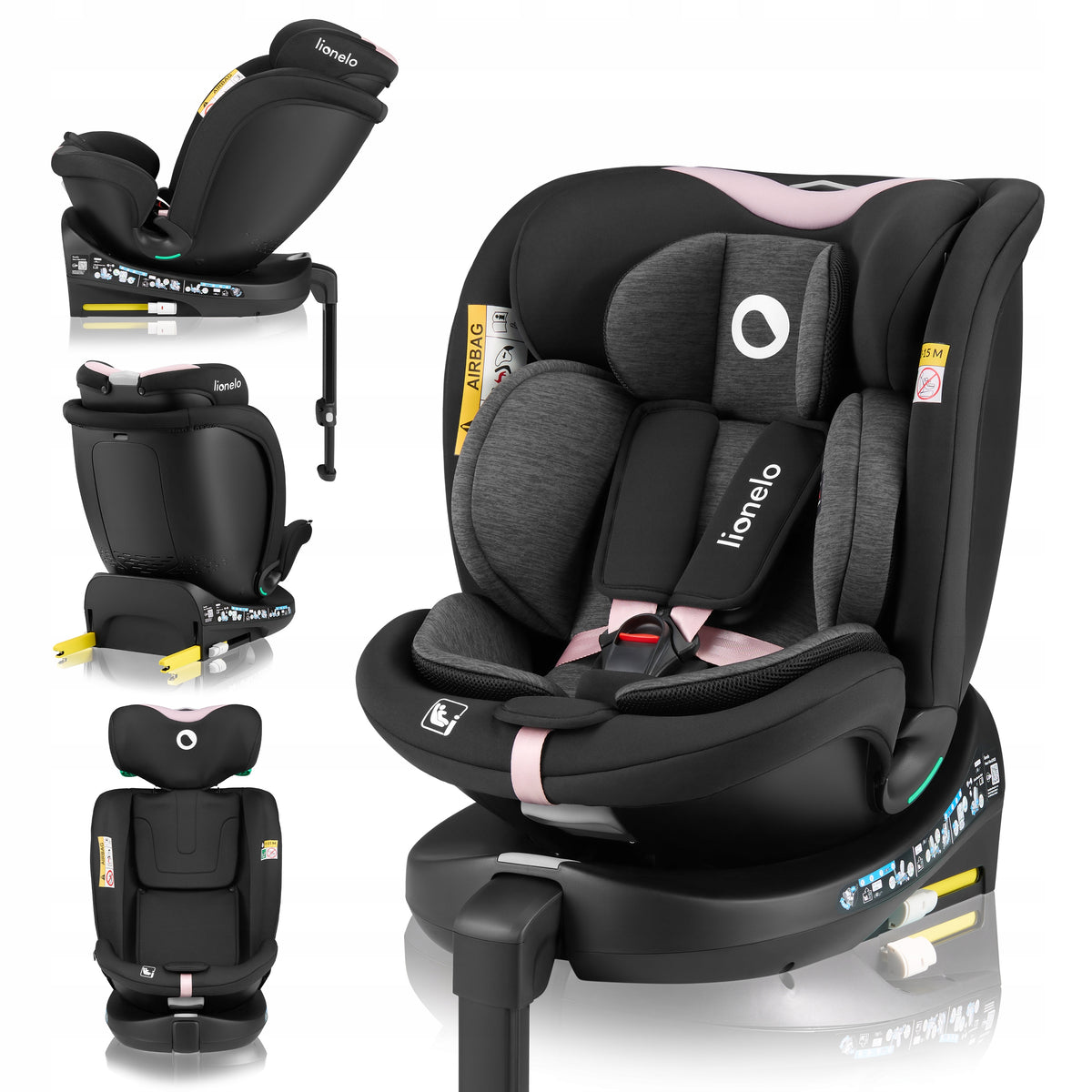 Car seat ROTATING base 360° ISOFIX 40-150cm Lionelo Navy i-Size