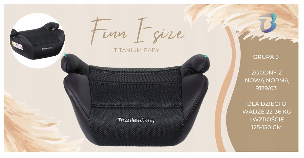 Car seat Titanium Baby stand pad FINN I-SIZE 15-36 kg Packaging status original