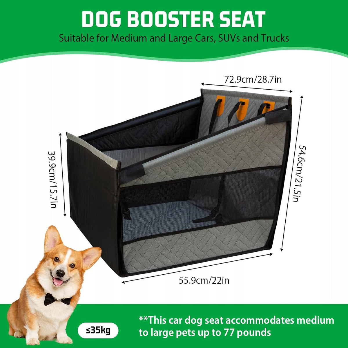 Car seat for large dog car transporter up to 75 kg Manufacturer code PSPPPB-0024-E-AL
