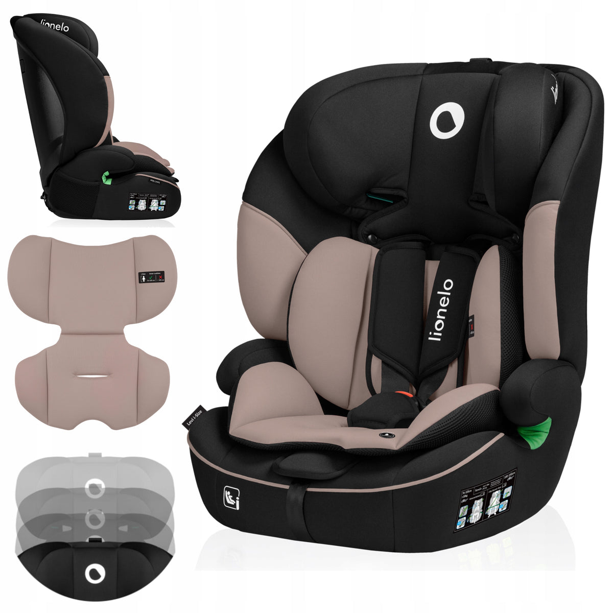 Car seat lionelo Levi i-Size Beige Latte