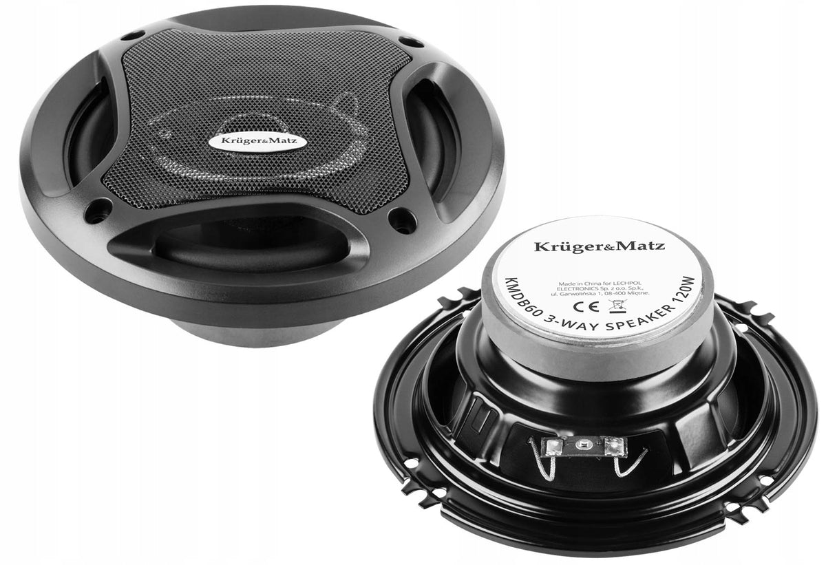 Car speaker 2pcs 120W 3-way 6" three-way Kruger&Matz