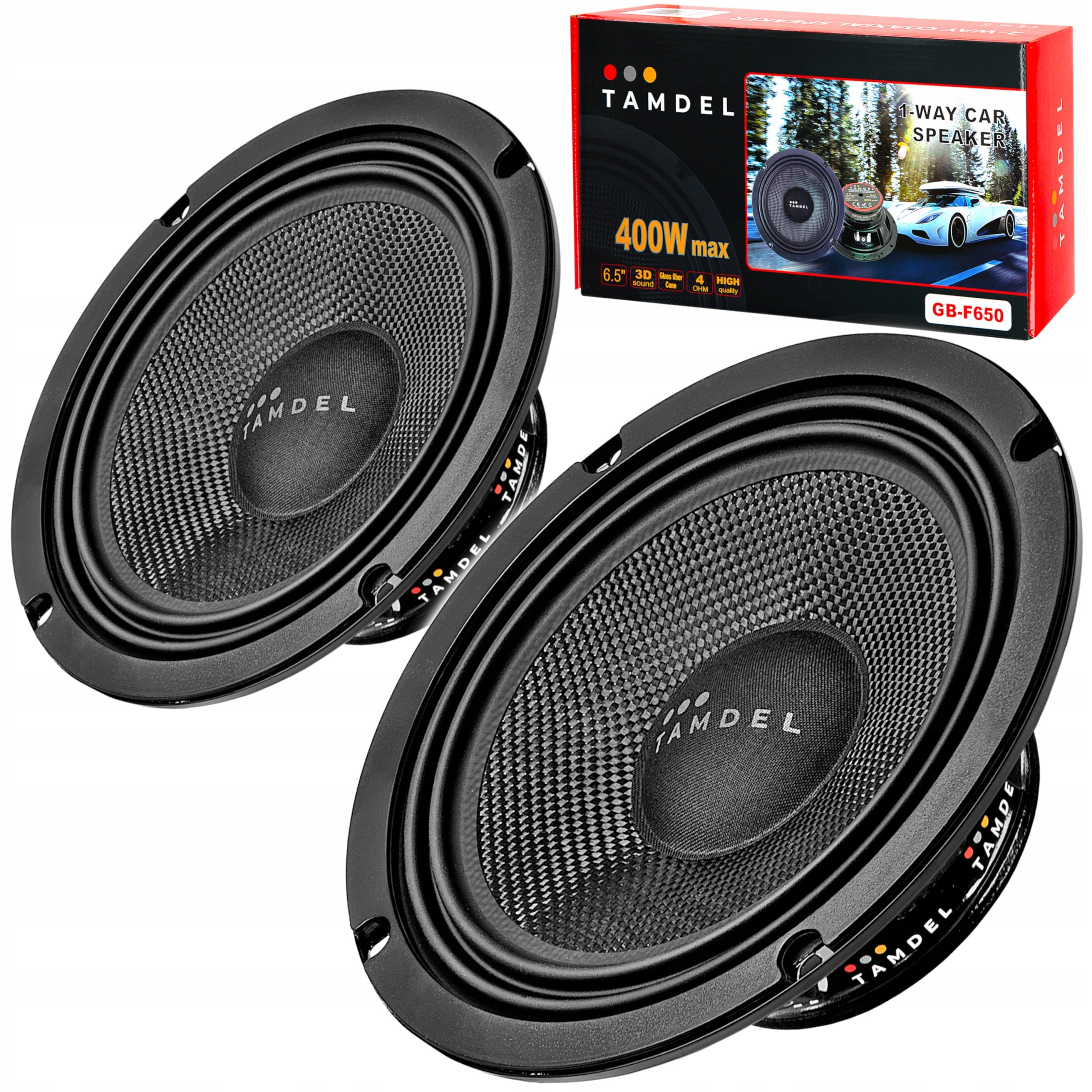 Car speakers 165mm 400W bass woofers TAMDEL GB-F650
