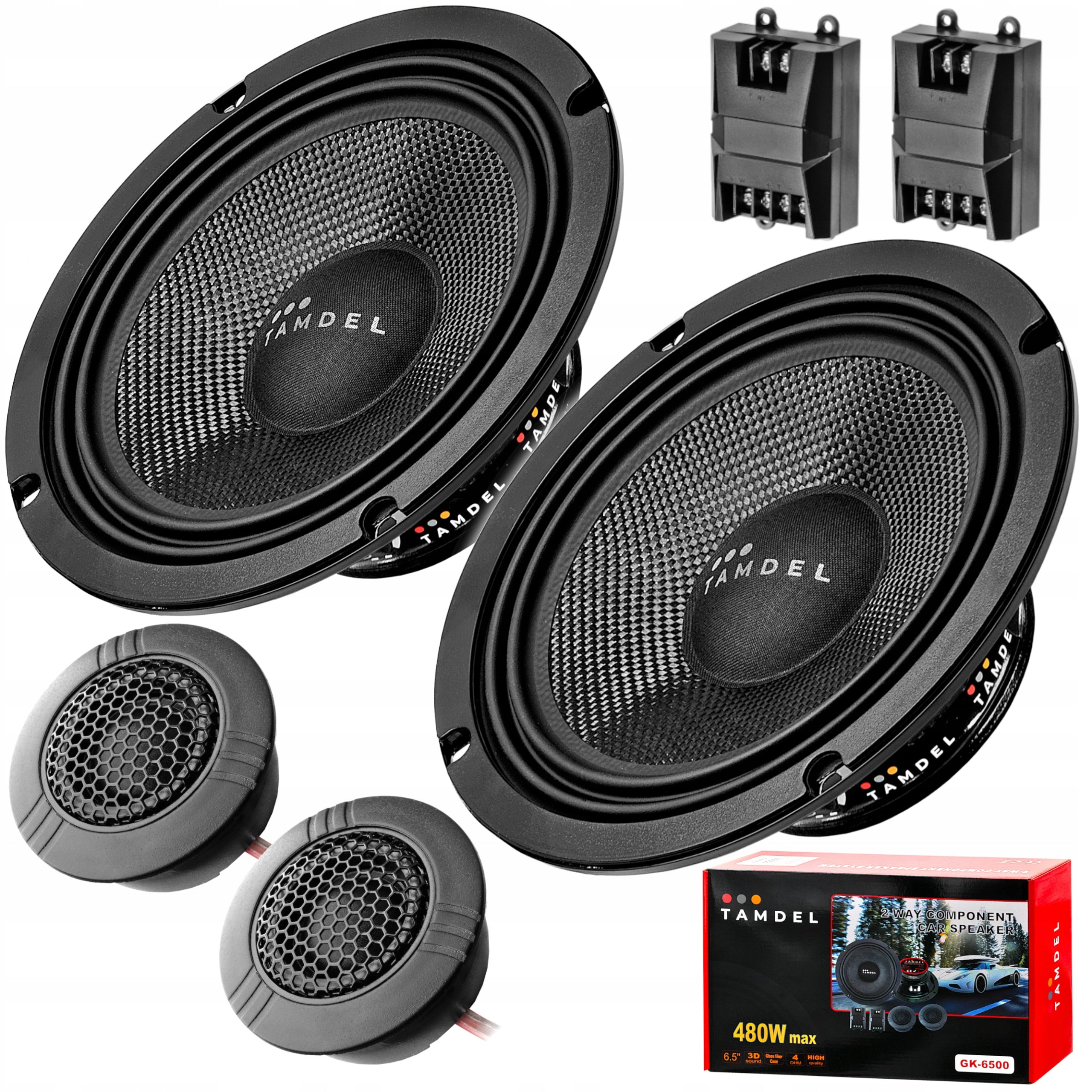 Car speakers 165mm 480W – component set TAMDEL GK-6500