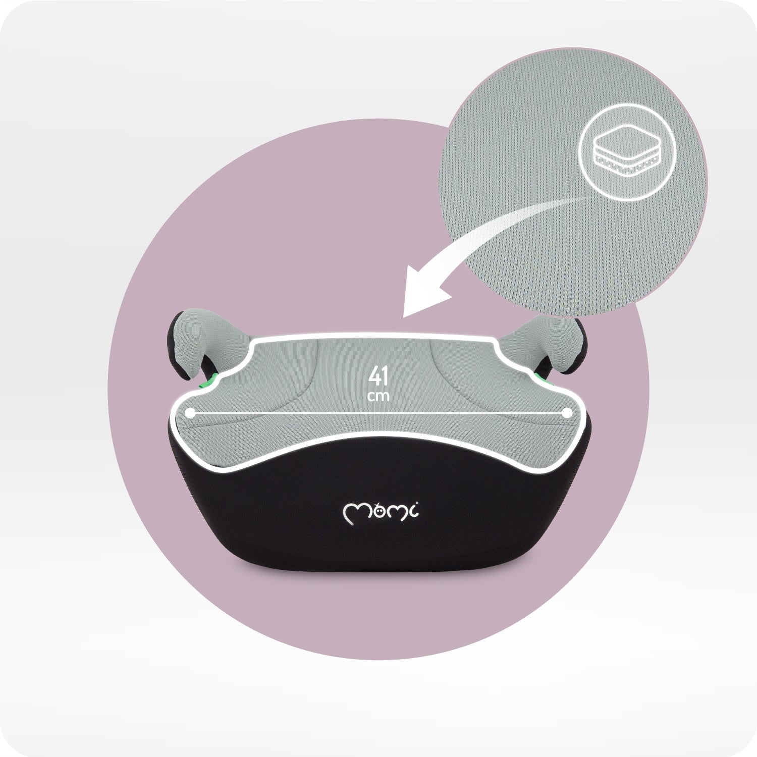 Car stand MoMi LIKO grey 15-36kg 125-150cm - iSize Brand MoMi