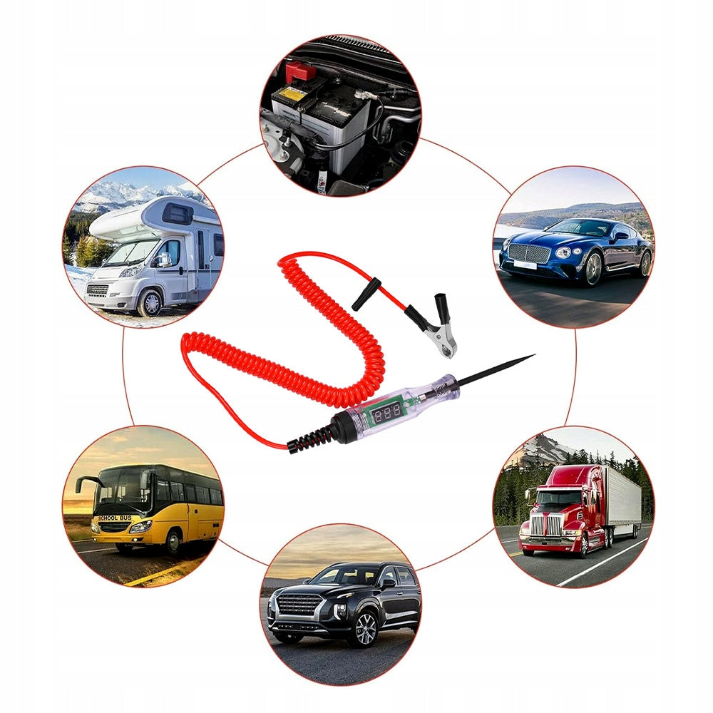 Car voltage tester 3/6/12/24V/48V/70V with LCD display Brand no brand