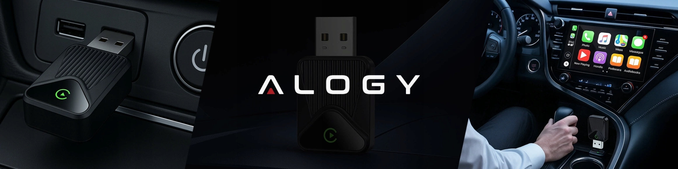 CarPlay Adapter Wireless 5.8GHz Plug&Play iOS/Android Auto USB USB-C Packaging status original