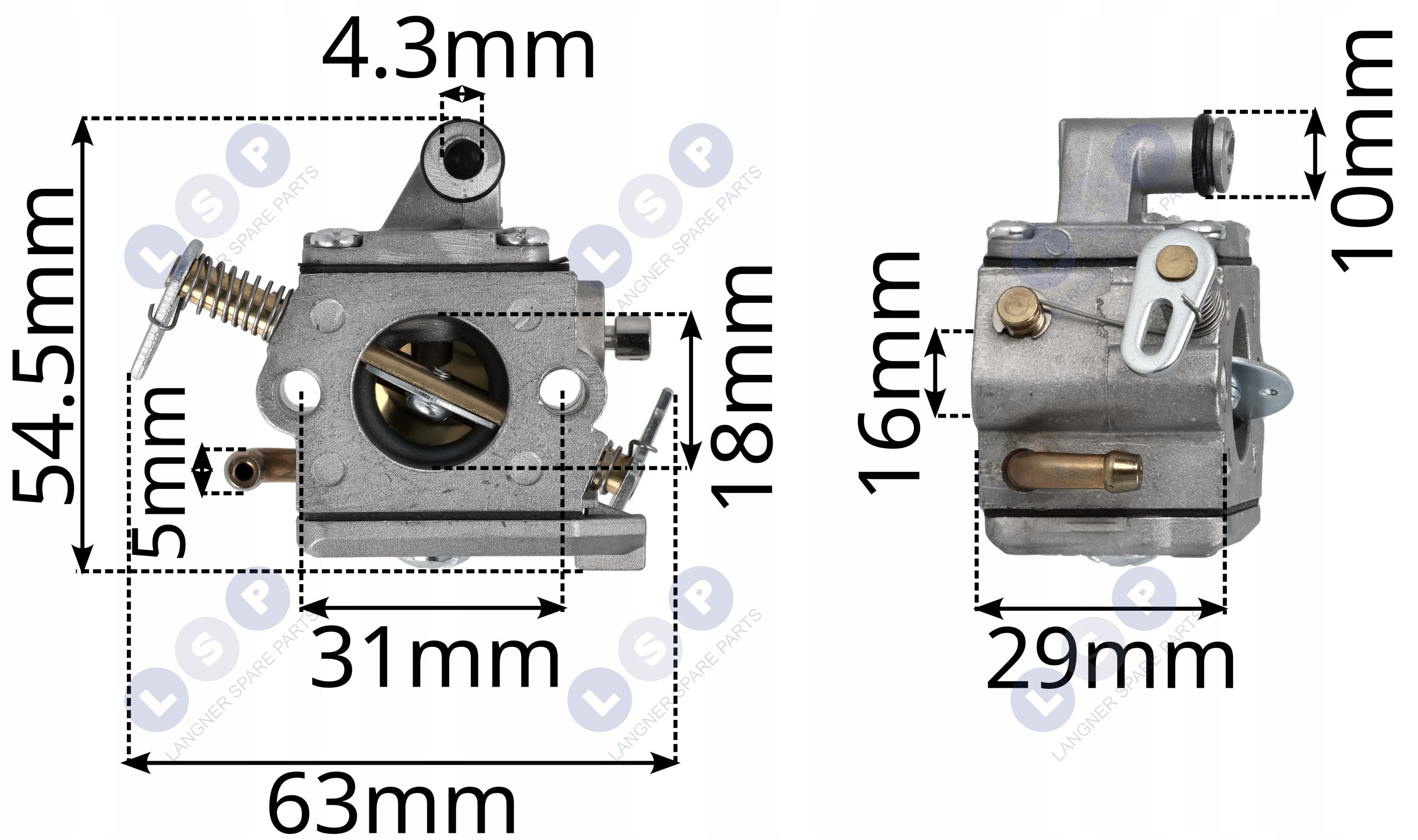 Carburetor For Combustion Saw Stihl MS180 MS170 017 018 Zama Gaskets Set Manufacturer code 76-002+95-001