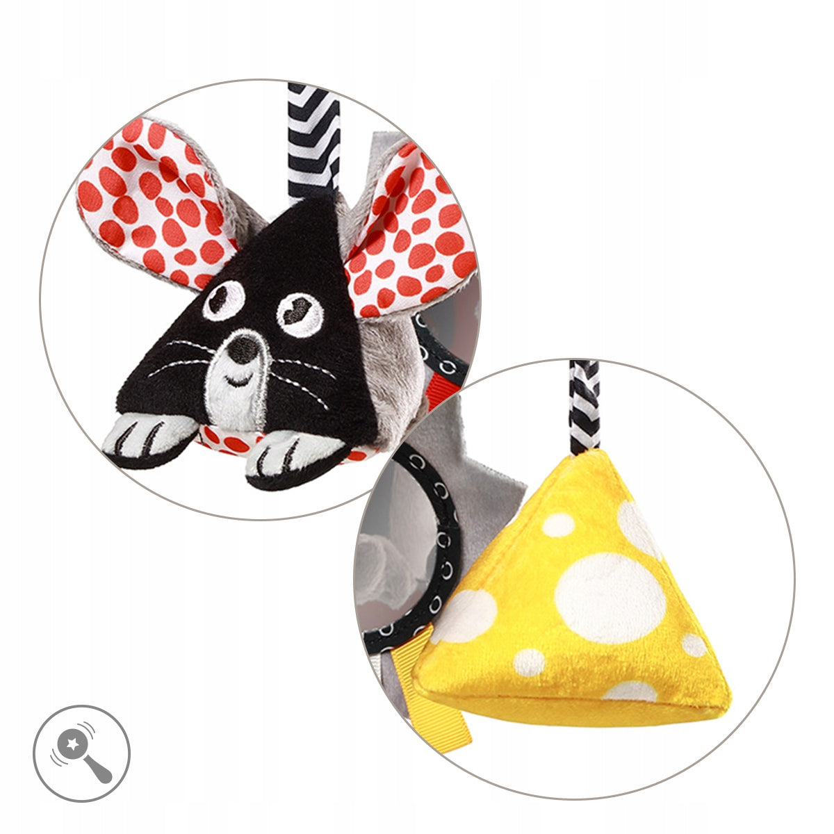 Carousel, contrast educational pendant for stroller, car seat Babyono 1678 Packaging status original