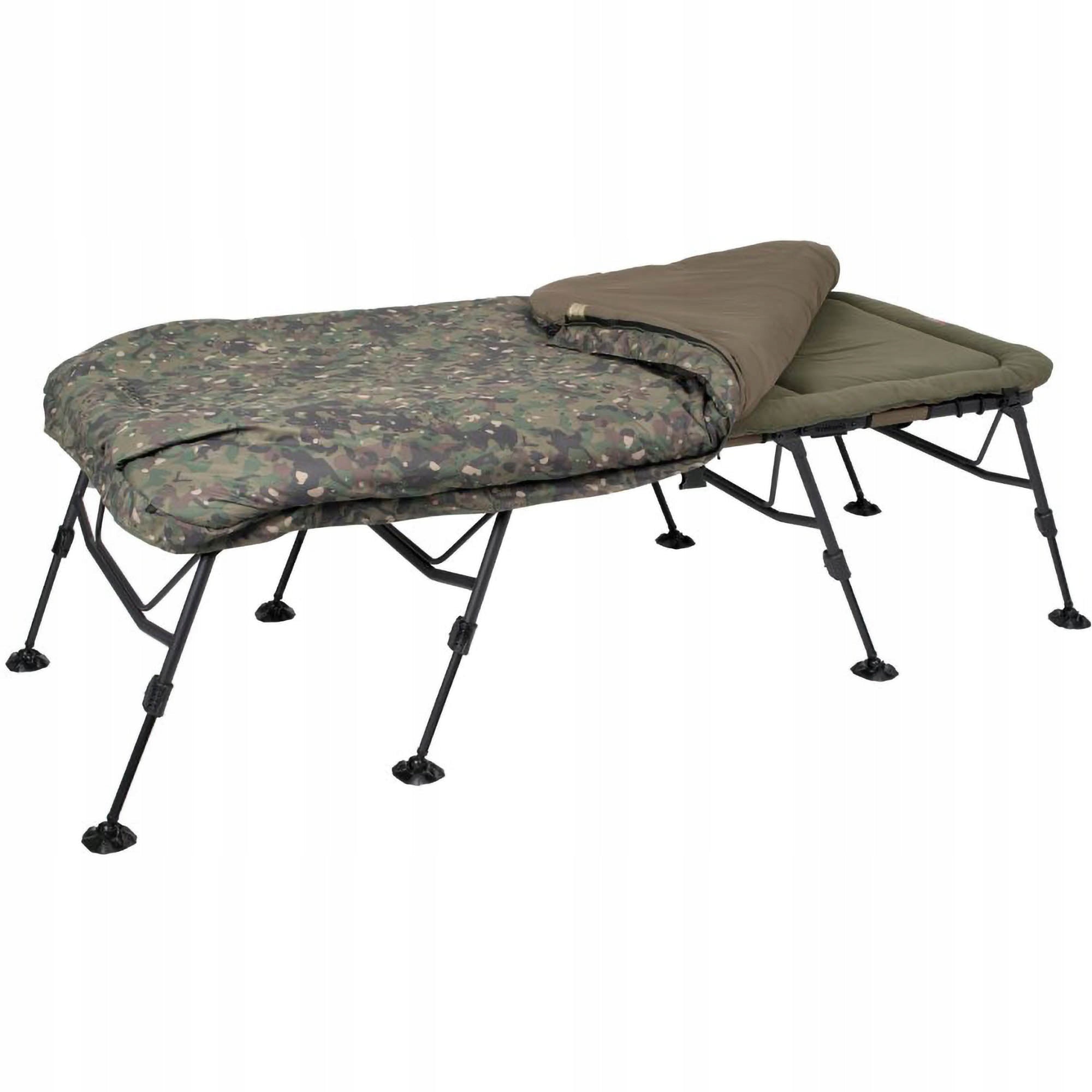 Carp Fishing Bed Trakker RLX 8 Wide Camo Bed System Packaging status original