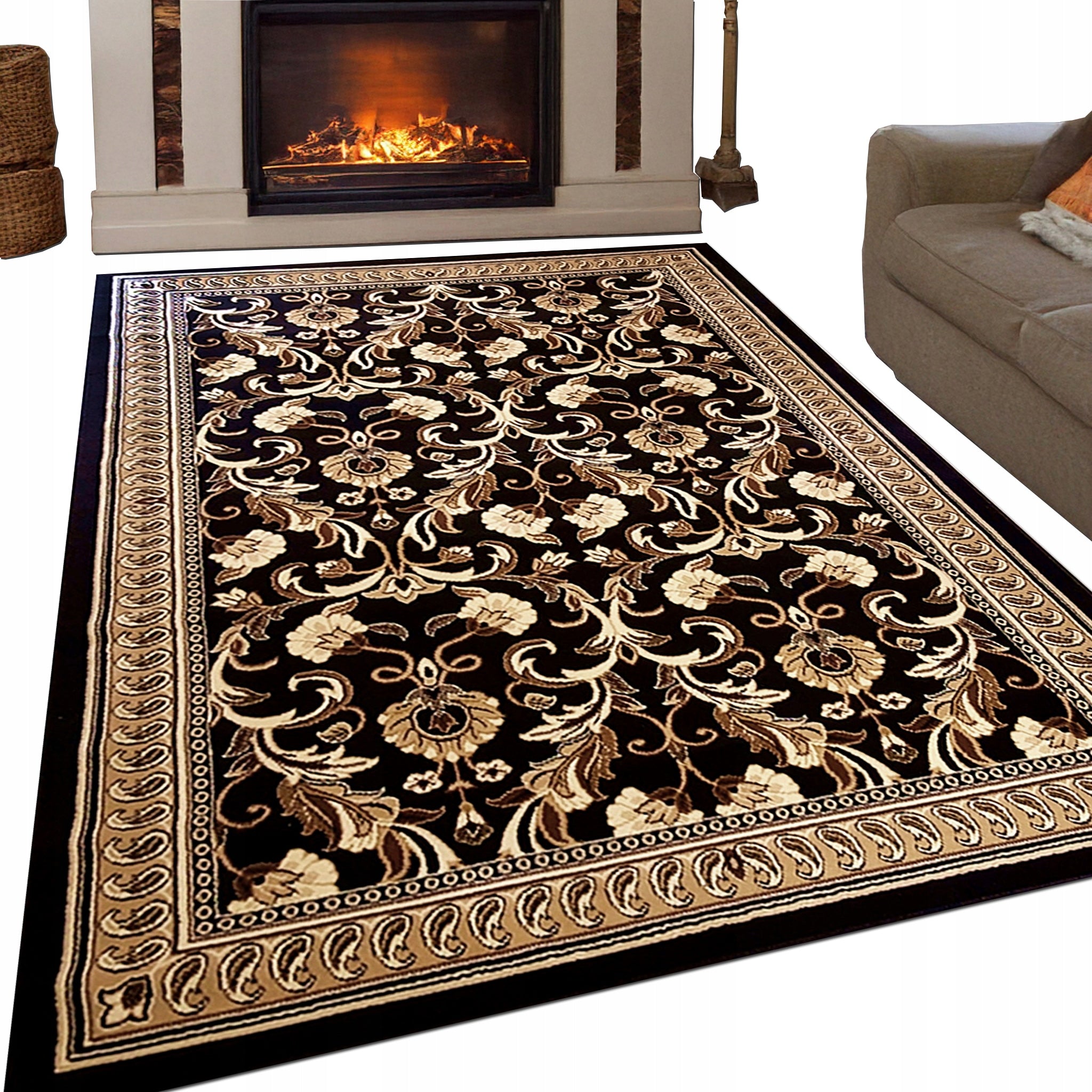 Carpet 180x250 cm ALFA Belgian for living room woven Various patterns and colors