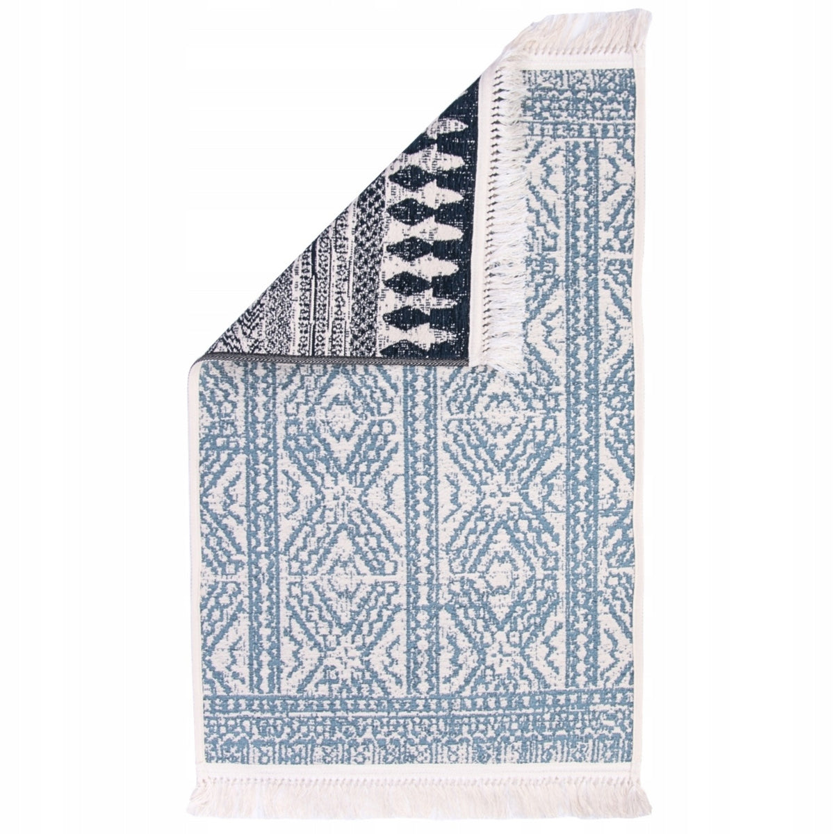 Carpet 80x150 Double Sided Boho Cotton Braided Sidewalk Balcony Terrace