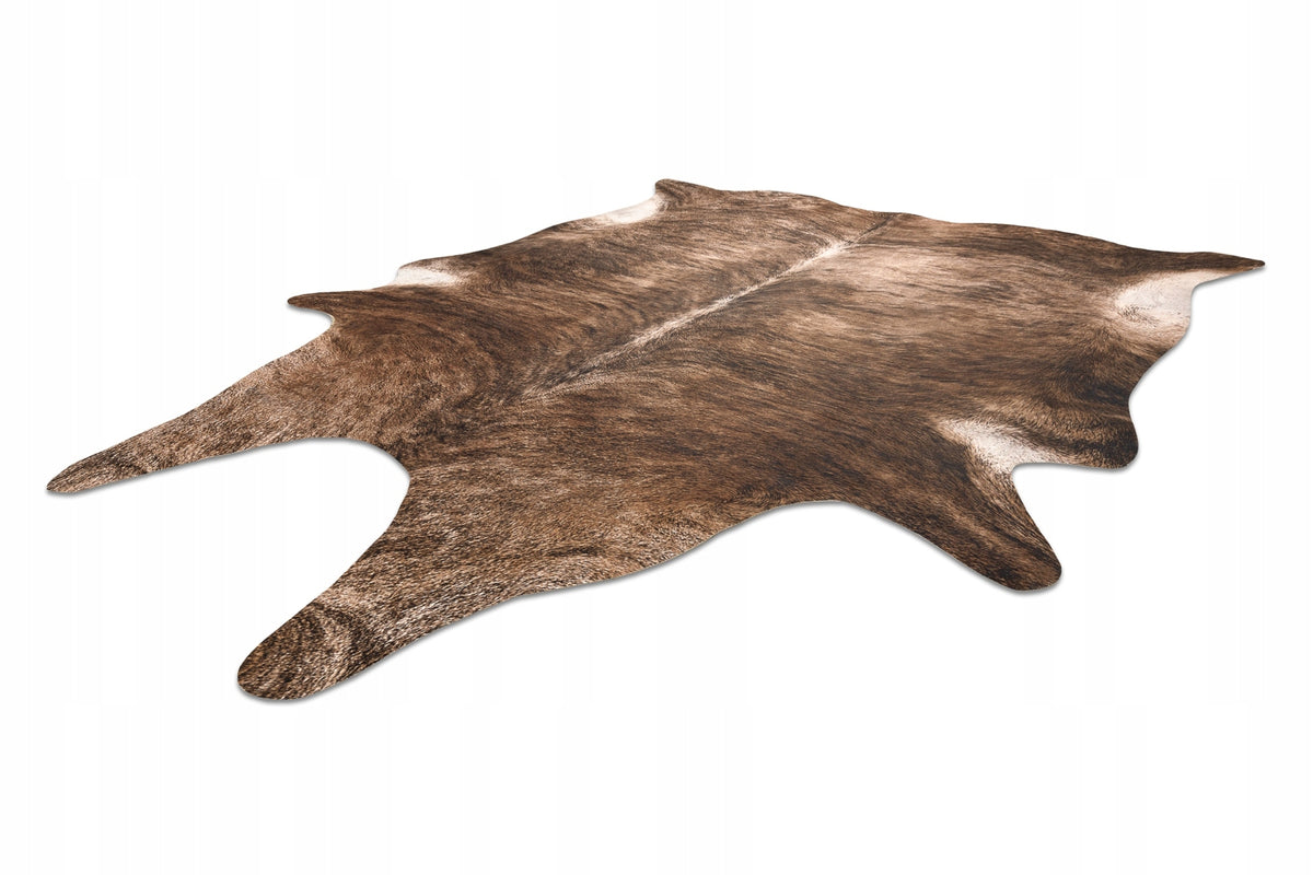 Carpet Artificial Cowhide, Brown and white leather 155x195 cm Manufacturer code C154