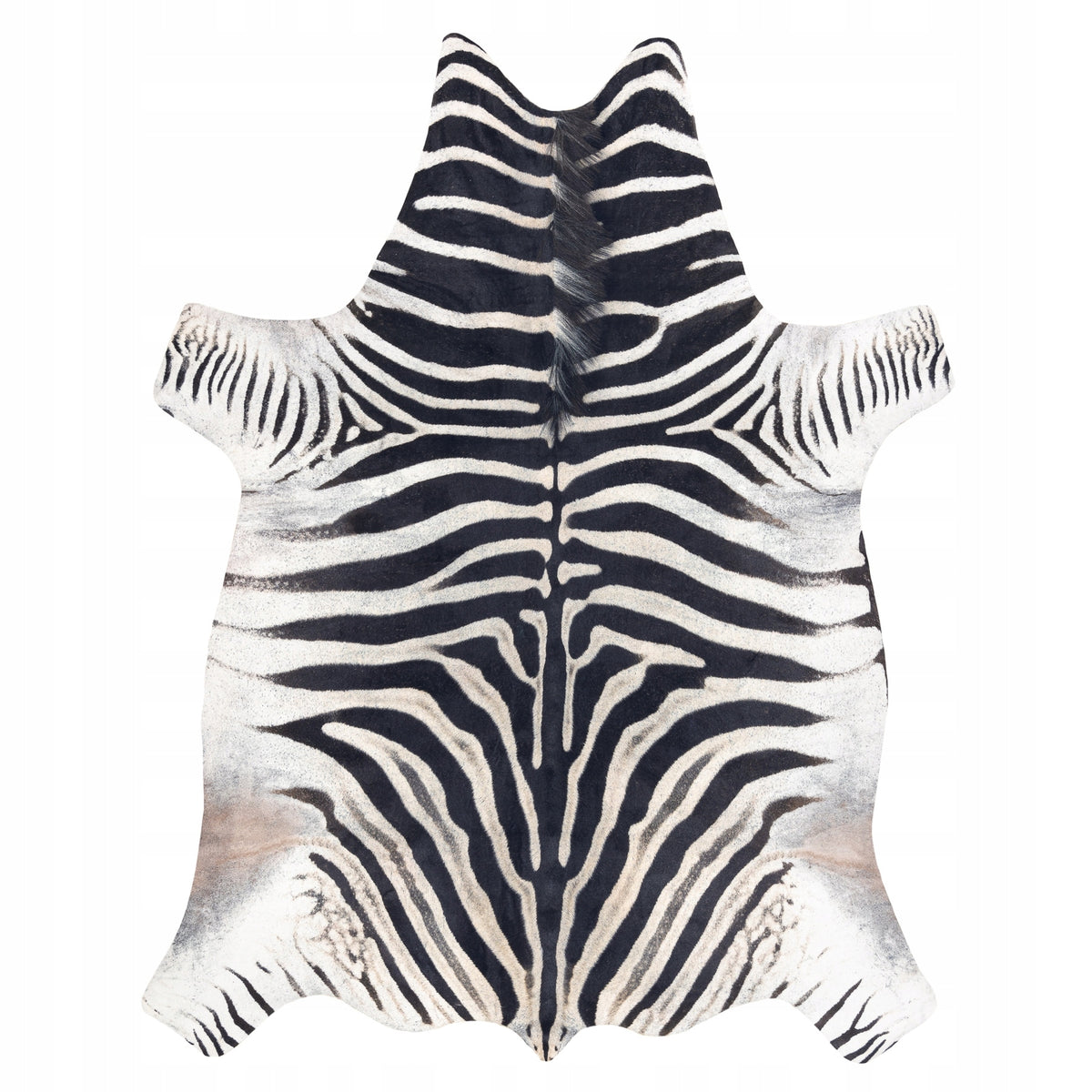 Carpet Artificial Cowhide Leather Zebra White and black skin for living room 100x150 cm Length 150 cm