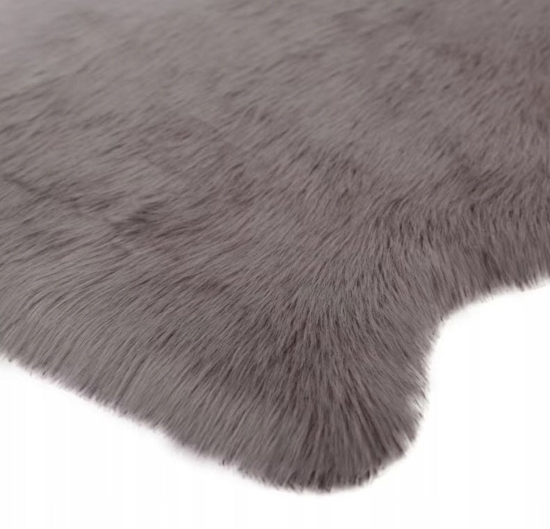 Carpet Artificial Sheepskin Grey Beige Hegoa 60x90cm gr.6cm Manufacturer code 305.645.35