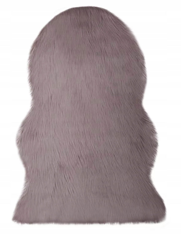 Carpet Artificial Sheepskin Grey Beige Hegoa 60x90cm gr.6cm