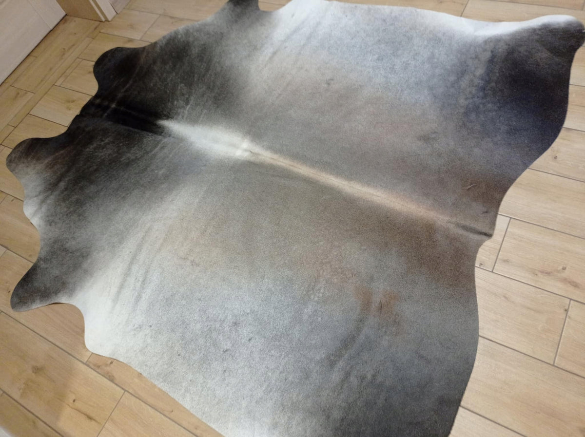 Carpet COW LEATHER black-grey-beige genuine leather UNIQUE Brand no brand