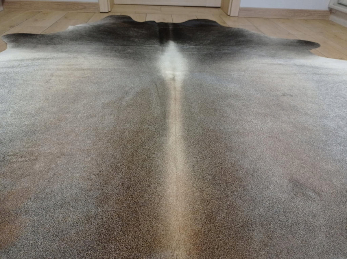 Carpet COW LEATHER black-grey-beige genuine leather UNIQUE Manufacturer code HUZIOR LEATHER