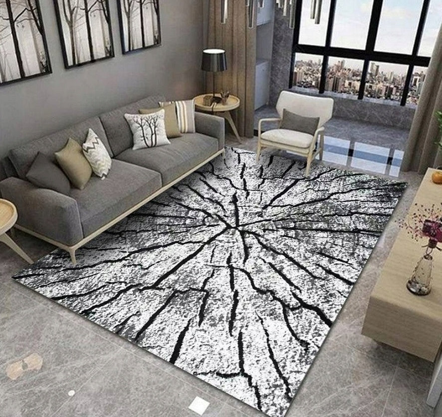 Carpet Canvas 180x250 for living room trunk tree nature effect 3D Modern Designs Brand no brand