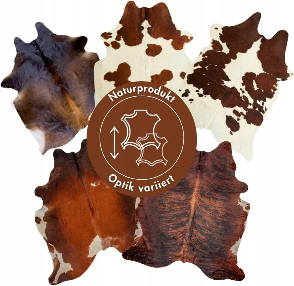 Carpet LUXOR living Genuine Cowhide Leather Brown 160x240 cm Patterns Manufacturer code 4002398414885