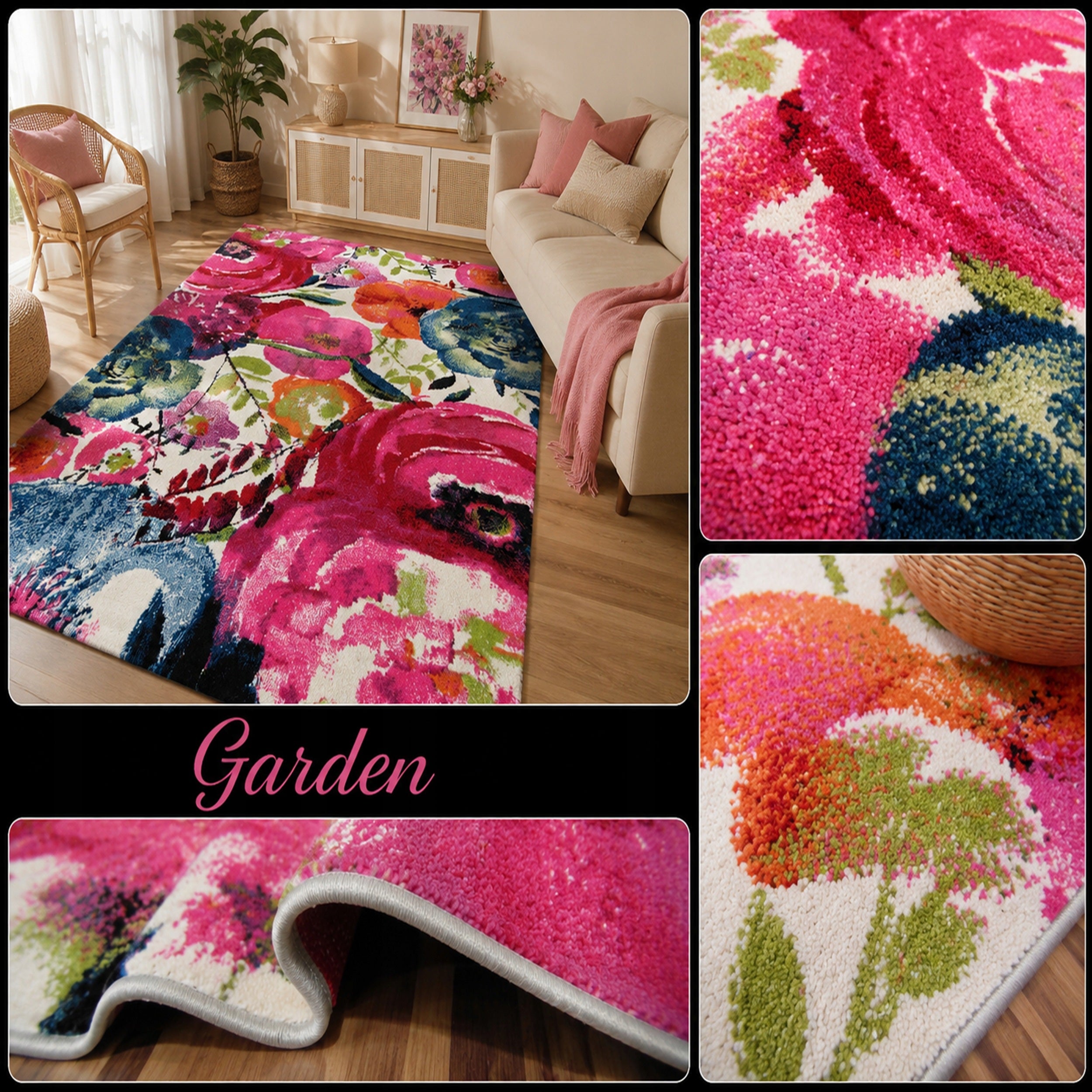 Carpet Magic 120x170 Colorful Modern Soft Friese Turkish Premium Packaging status original