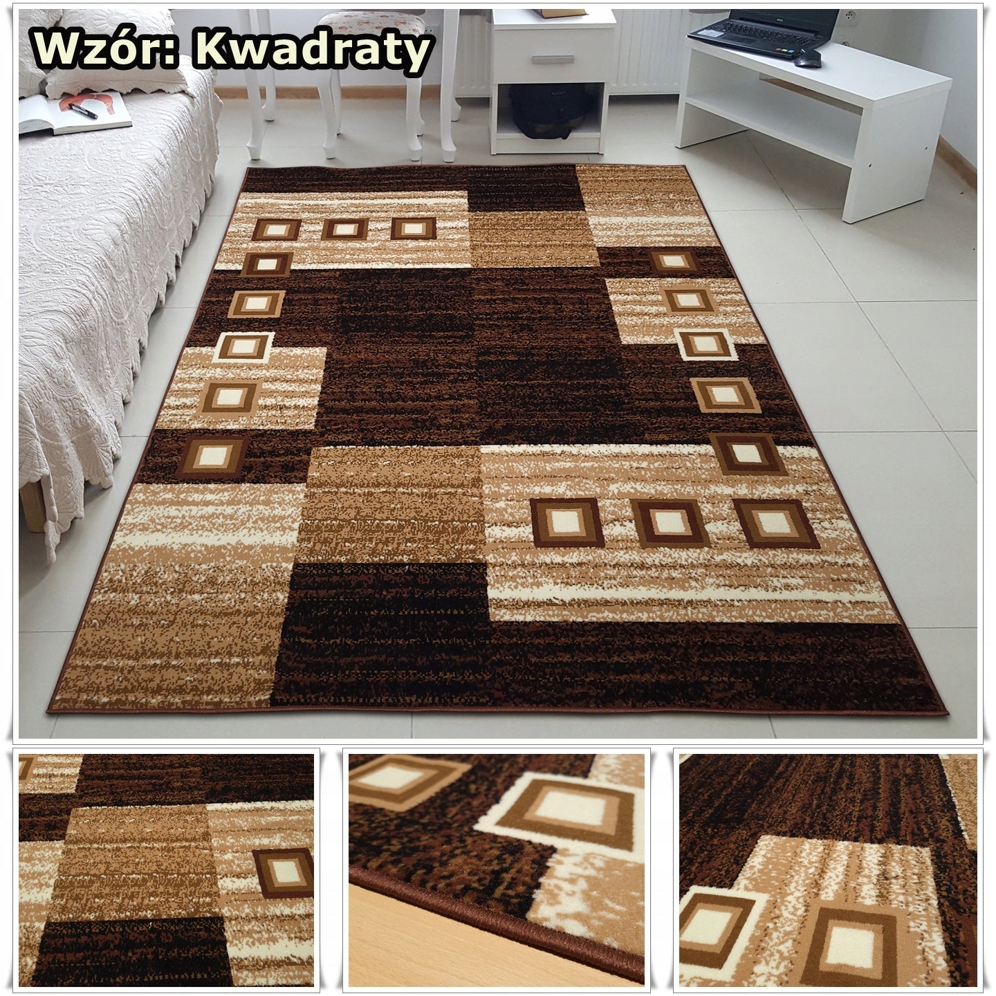 Carpet Modern 180x250 Shiraz Carpets for Living Room Assorted Designs Colors Brand Hubert