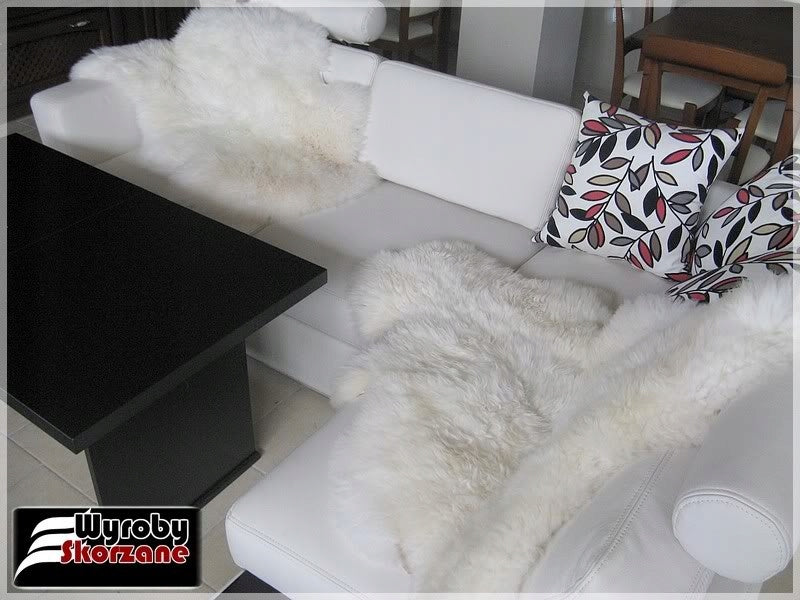 Carpet Natular Sheepskin Fluffy Fur Rug For Living Room 105-120 cm Manufacturer code 110biel