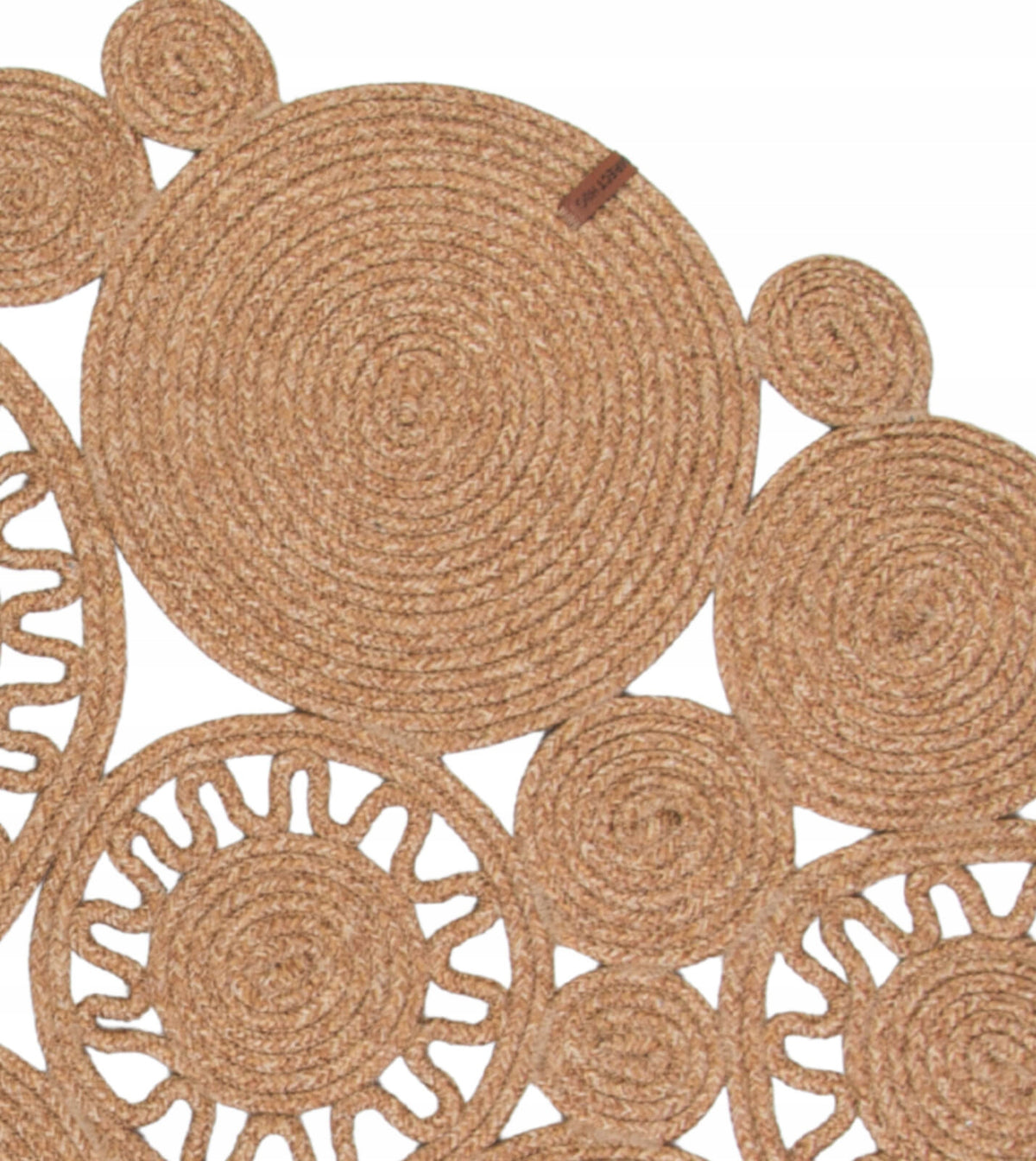 Carpet Round 100 cm Natural Boho String BOHO NATURAL for Balcony Terrace Brand Direct home and garden