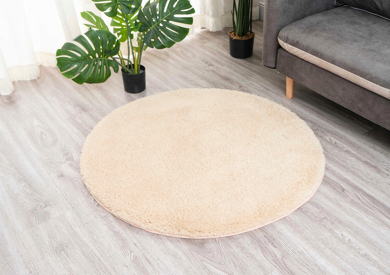 Carpet Round Alpaca non-slip soft modern living room 140x140 Brand Strado