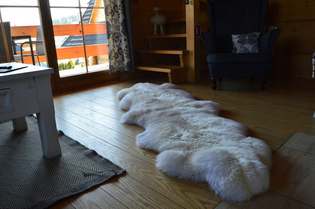 Carpet Sheepskin 180 cm White Sheepskin Brand no brand