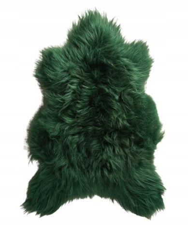Carpet Sheepskin Dark Green Island 110-130 cm