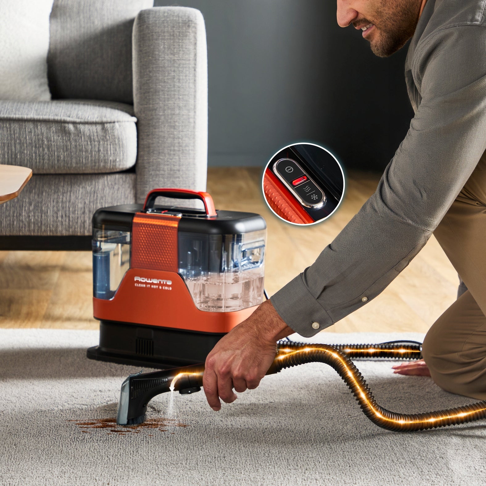 Carpet cleaner Rowenta Clean It Hot&Cold IN7011 1150W Manufacturer code IN7011
