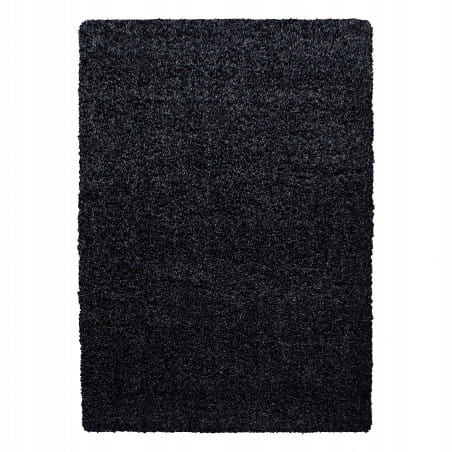 Carpet shaggy single color anthracite 60 cm x 110 cm soft mix 15 colors Manufacturer code LIFE601101500ANTHRAZIT