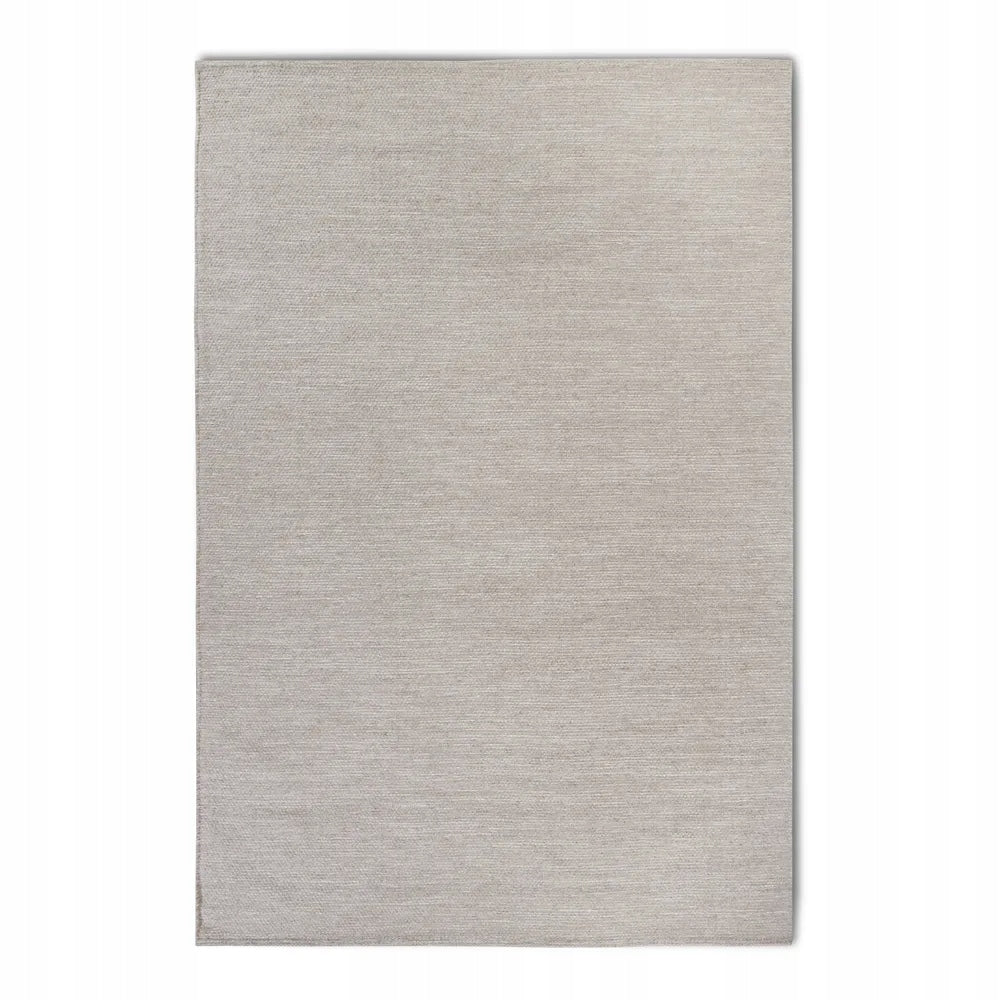 Carpet wool walkway 80x200cm, handwoven beige single color Brand Elle Decoration