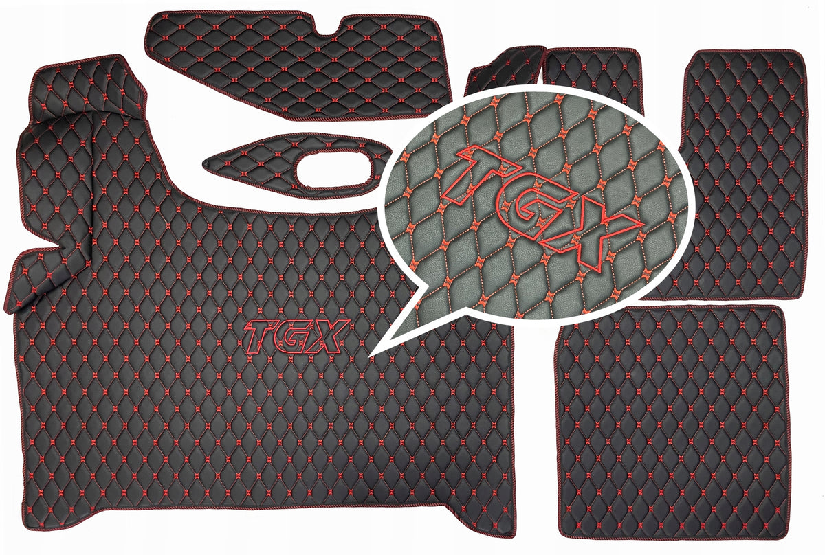 Carpets Quilted rugs Mats MAN TGX TGL TGS EMBROIDERY FREEBIE TIR Covers