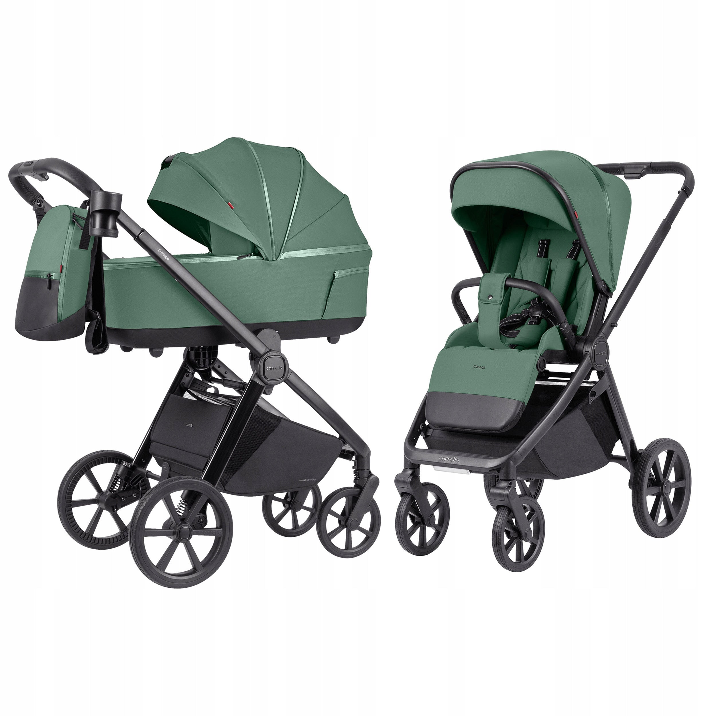 Carrello Omega Plus – multi-purpose trolley – Nova Green + Adapter FREEBIE Frame aluminum