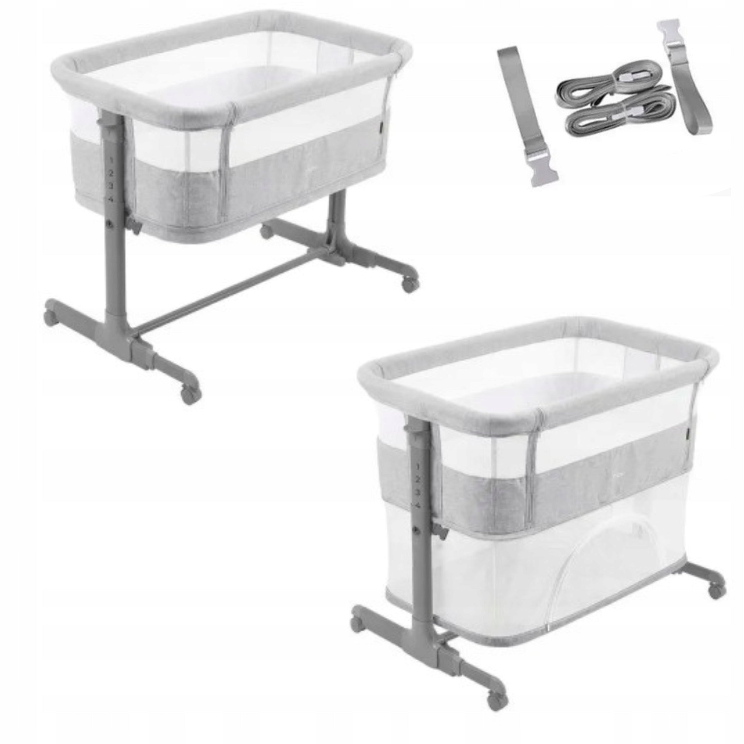 Carrello Picto 3in1 Cot Playpen Adjustable 6 Degree Tao Grey