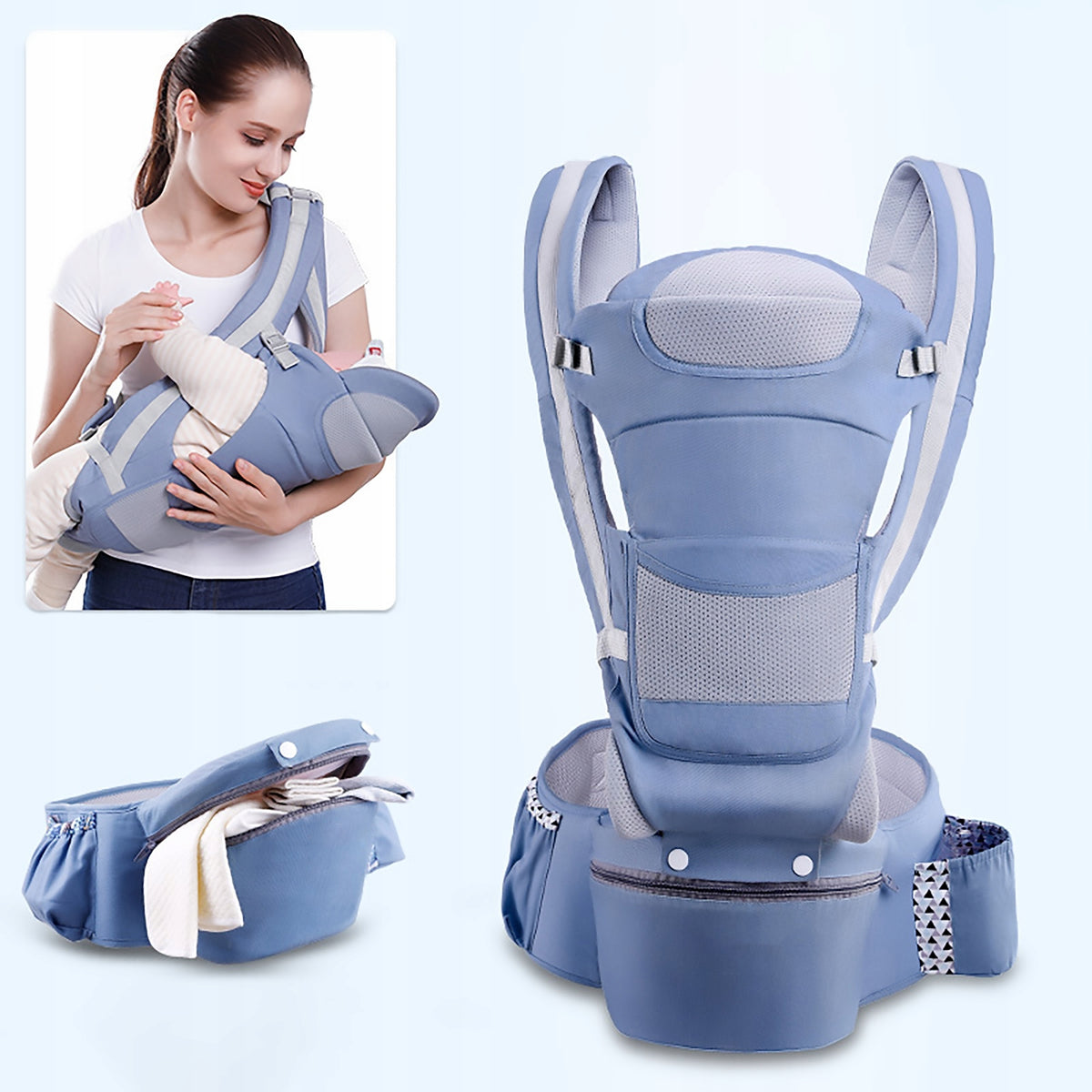 Carrier hip carrier 6in1 ergonomic 25kg 0-36 months, Hip Brand no brand